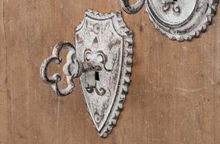 Vintage Key Metal Hooks, Set of 4