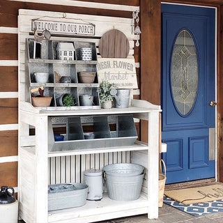 LARGE Galvanized Cubby Wall Unit