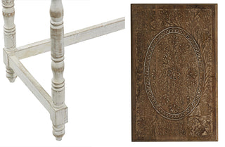 Ornate Wooden Nesting Tables, Set of 2
