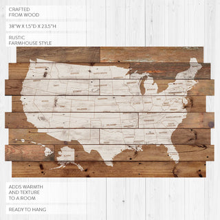 HUGE USA Map Wall Decor