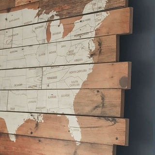 HUGE USA Map Wall Decor