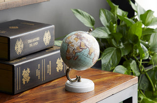 Tabletop Globe with Marble Base, Pick Your Color