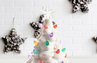 Multi-Color Light Up Ceramic Christmas Tree