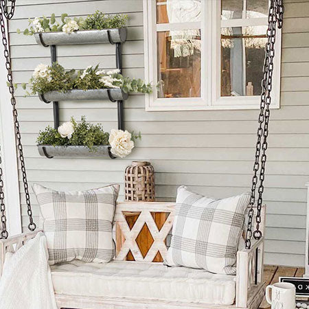 hanging trough planter ideas Hanging Trough Planter Shelf