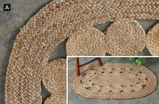Natural Jute Accent Rug, Pick Your Style