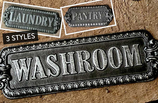 Embossed Metal Wall Plaque, Pick Your Style
