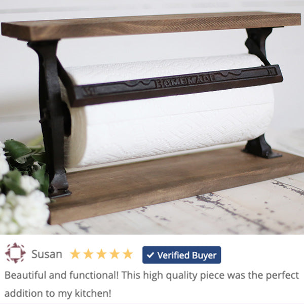 Farmhouse Vintage Cast Iron Paper Towel Holder Paper Towel Holder