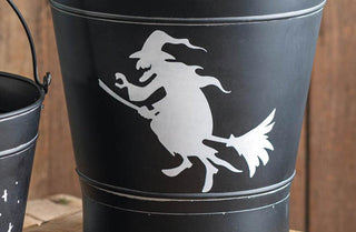Black Witch Buckets, Set of 2