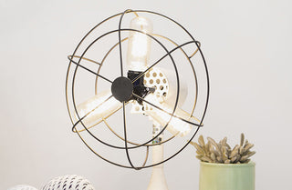 Antique White Fan Lamp