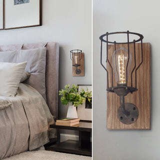 Rustic LED Wall Sconce