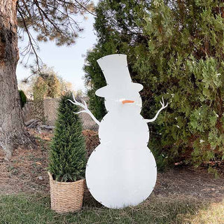 5 Foot Tall Indoor/Outdoor Snowman Silhouette