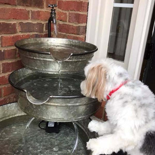 Antique-Inspired Water Pump Fountain