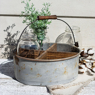 Rustic Four Section Caddy