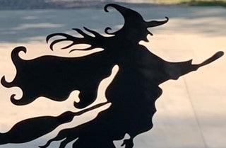 Flying Witch Metal Silhouette