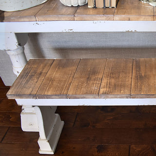 Wooden Corbel Table and Bench Set