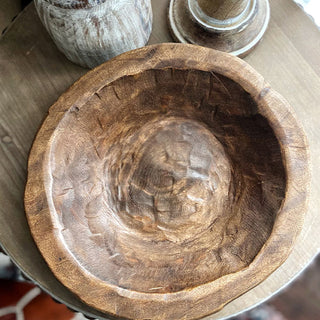 Round Wooden Dough Bowl