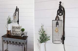 Industrial Caged Wall Sconce