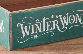 Winter Wonderland Holiday Wood Crate