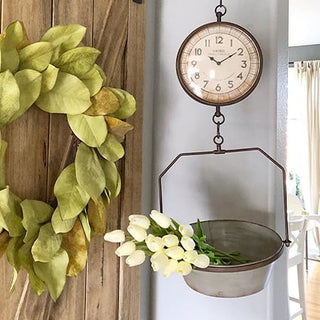 Hanging Produce Scale Clock With Bracket