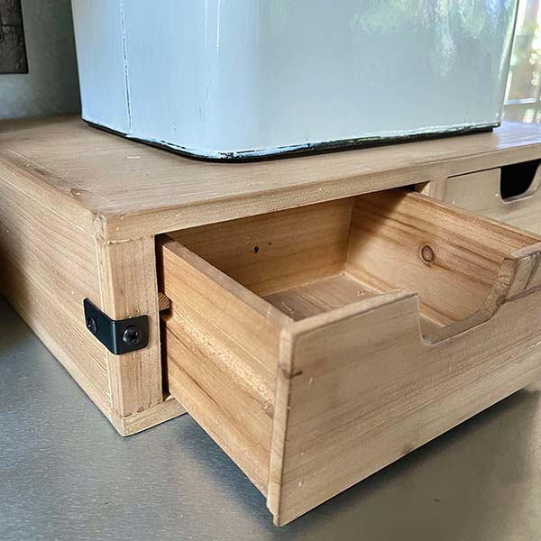 Wooden Storage Riser with Drawers - Decor Steals