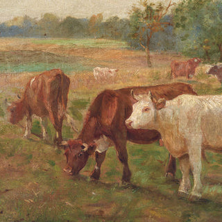 Vintage-Inspired Cow Ranch Framed Art