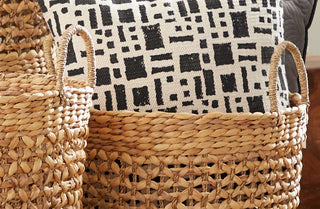 Woven Seagrass Baskets, Set Of 3