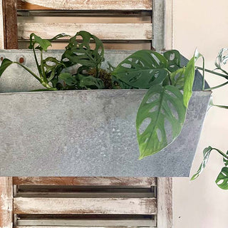 trough planter hanging Galvanized Hanging Planter Trough