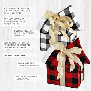Buffalo Check 3 Piece Gift Box, Pick Your Color
