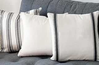 Mudcloth Striped Pillow Covers, Set of 3