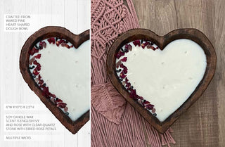 Heart-Shaped Dough Bowl Candle | Made in USA