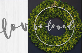 Heartfelt Metal Wreath Signs, Set of 2 | Made in USA
