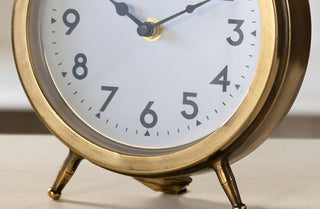 Gold Metal Finish Table Clock