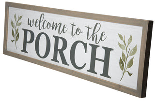 HUGE Welcome to the Porch Wooden Sign