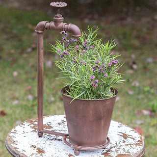 Decorative Water Spout and Pail Planter