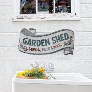 Metal Garden Shed Sign