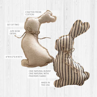 Fabric Bunny Rabbits | Handmade in the USA