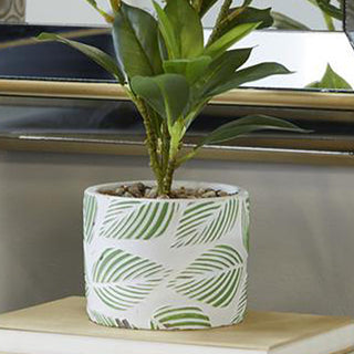 Faux Evergreen Plant with Decorative Pot
