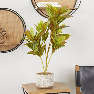 Potted Faux Banyan Tree