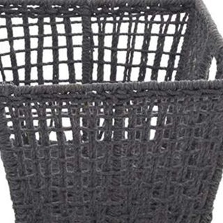 Woven Cotton Storage Baskets, Set of 2