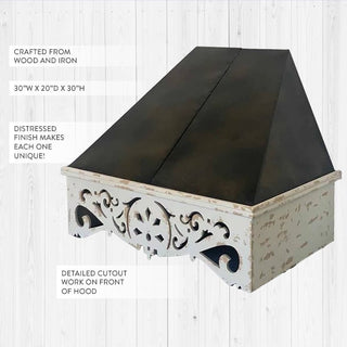 Architectural Wooden and Metal Canopy Hood