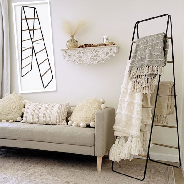 Blanket Rack Room Blanket Wall Living Room Blanket Holder Rack