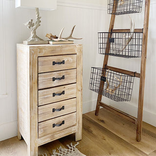 Distressed Wooden Farmhouse Chest of Drawers
