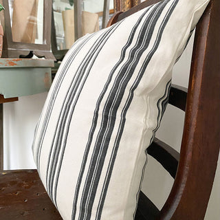 Hand Blocked Mudcloth Striped Pillows, Set of 2