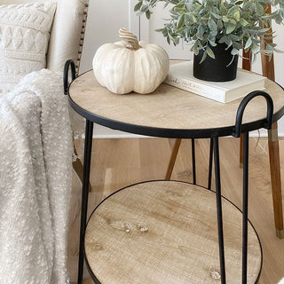 Two-Tier Round Accent Table