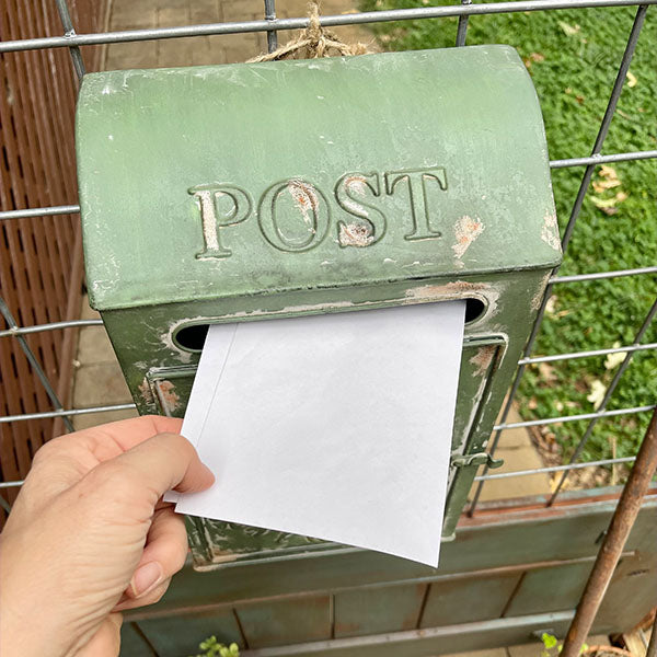 Distressed Farmhouse Post Box - Decor Steals