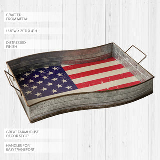 Vintage Inspired Americana Serving Tray