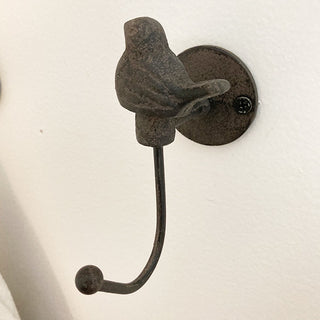 Cast Iron Underbrush Bird Wall Hooks, Set of Decor Steals