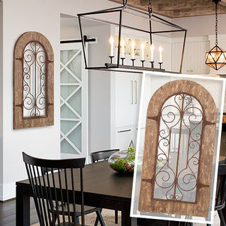 Wooden Arched Wall Panel