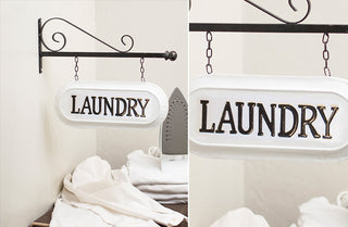 Vintage Laundry Hanging Sign