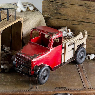Metal And Wood Truck With Antique Finish